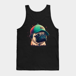 Pug baseball Tank Top